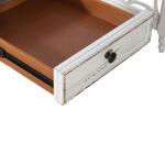 Magnolia Manor L Writing Desk Desks Antique White & Weathered Bark 24