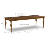 Amelia Maple Rectangle Dining Table with Leaf - Image 5