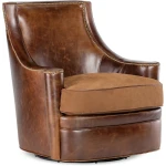 Sloan Leather Slope Arm Swivel Glider Chair Chairs Bassett Furniture 14
