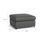 Beckham Leather Ottoman - Image 5
