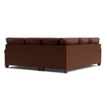 Carolina Leather L-Shaped Roll Arm Sectional Sectionals Bassett Furniture 9