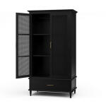 Jamison Wardrobe W/ Rattan Door