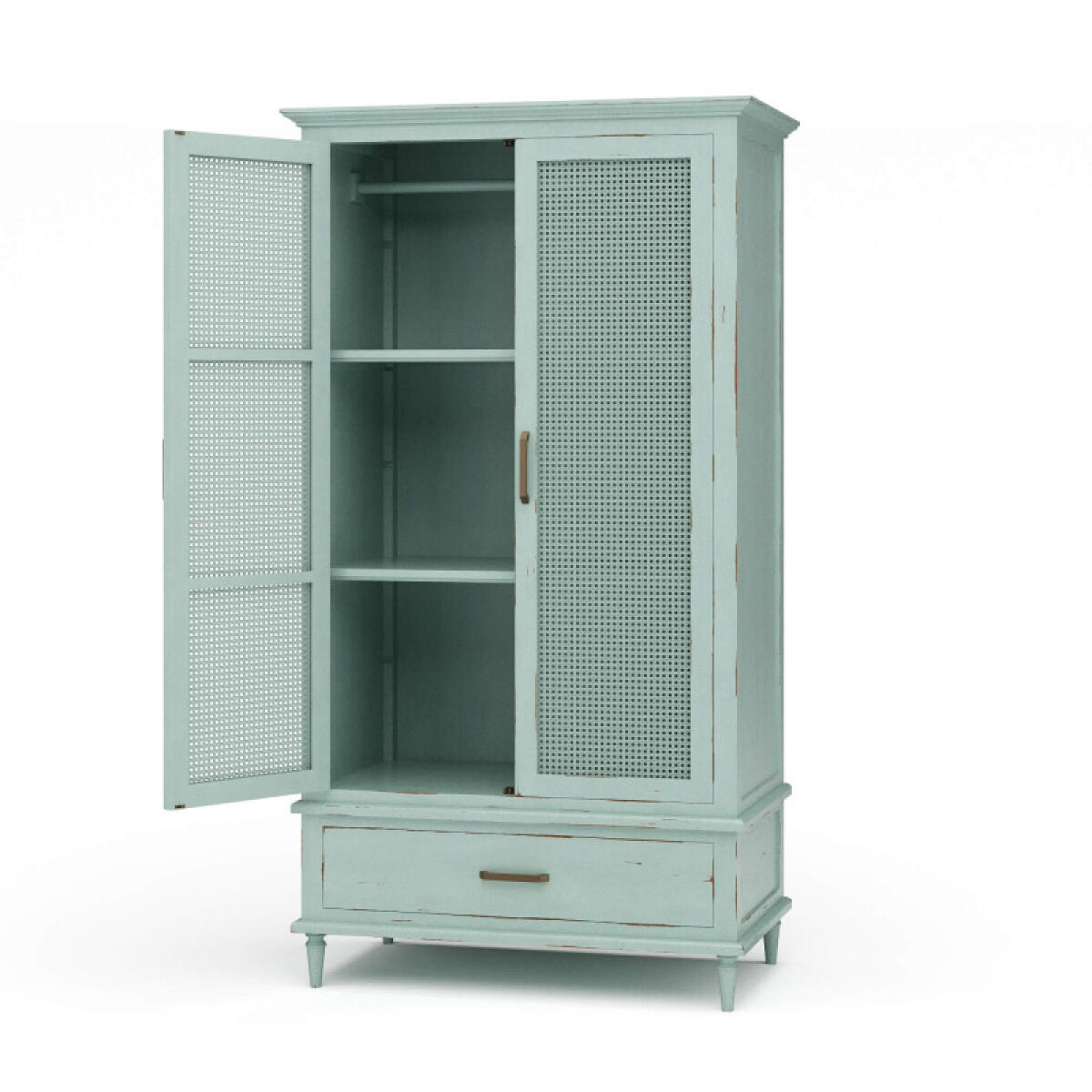 da5080cfa378c3e781a6dd0e2257d49c Jamison Wardrobe W/ Rattan Door - Image 1