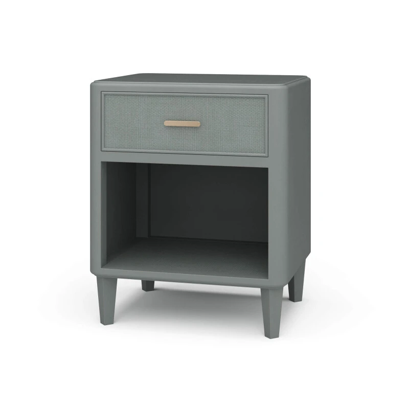 da7057fafe5cc373574847db8c5b734b Lexington 1 Drawer Bedside Table W/ Rattan - Image 1