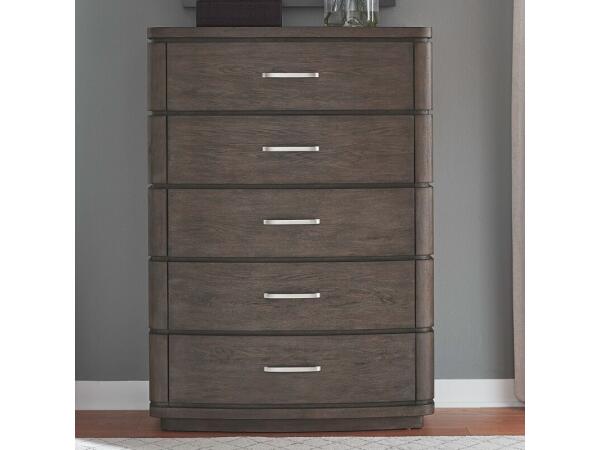 Cascade Falls 5 Drawer Chest Chests Brown 2
