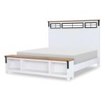 Complete Two Tone Panel Bed Queen 5/0 Beds Beds 8