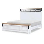 Complete Two Tone Panel Bed Queen 5/0