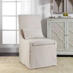 Coley Armless Chair, Linen - Image 6