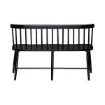 Spindle Back Dining Bench - Black (RTA) - Image 6