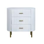 Astoria Three-Drawer Chest (White) Chests Chests 11