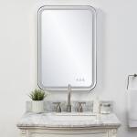Crofton Lighted Vanity Mirror, Nickel Mirrors Mirrors 19