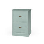 Emerson 2 Drawer Filing Cabinet Office Storage Blue 11