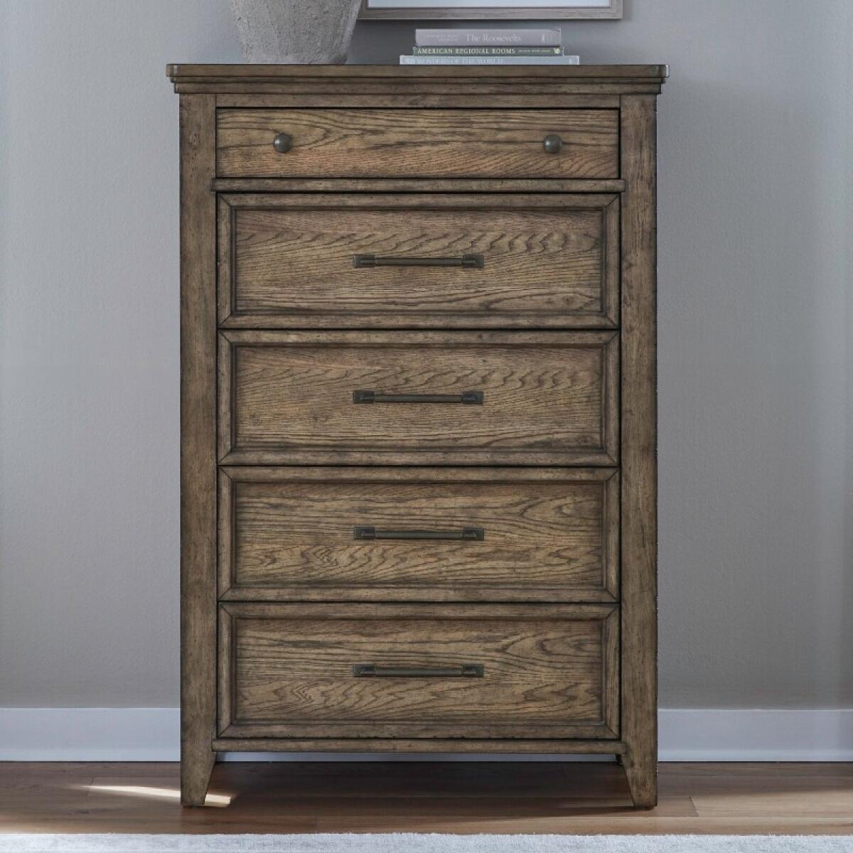 db12bb6d66e84d1976b588b54fbadfbd Carolina Park 5 Drawer Chest - Image 1