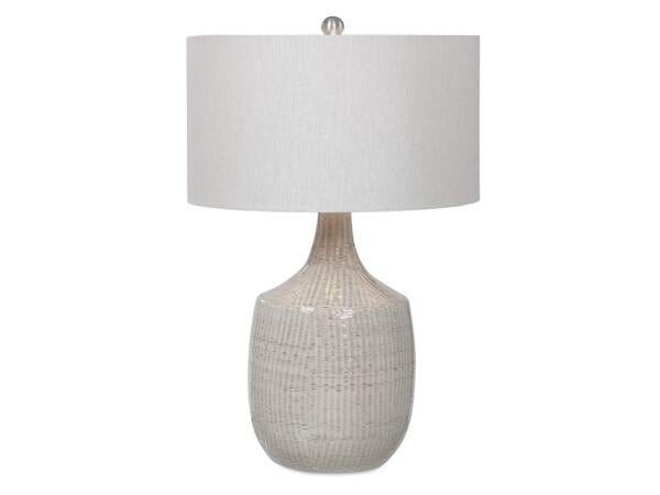 Felipe Table Lamp, Light Gray Lighting Gray