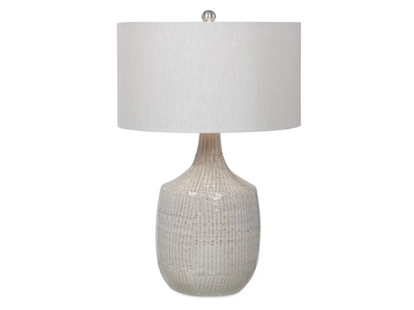 Felipe Table Lamp, Light Gray Lighting Gray