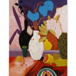 Botanical Symphony On Canvas 24 X 36 W/o Frame Wall Decor Bramble 5