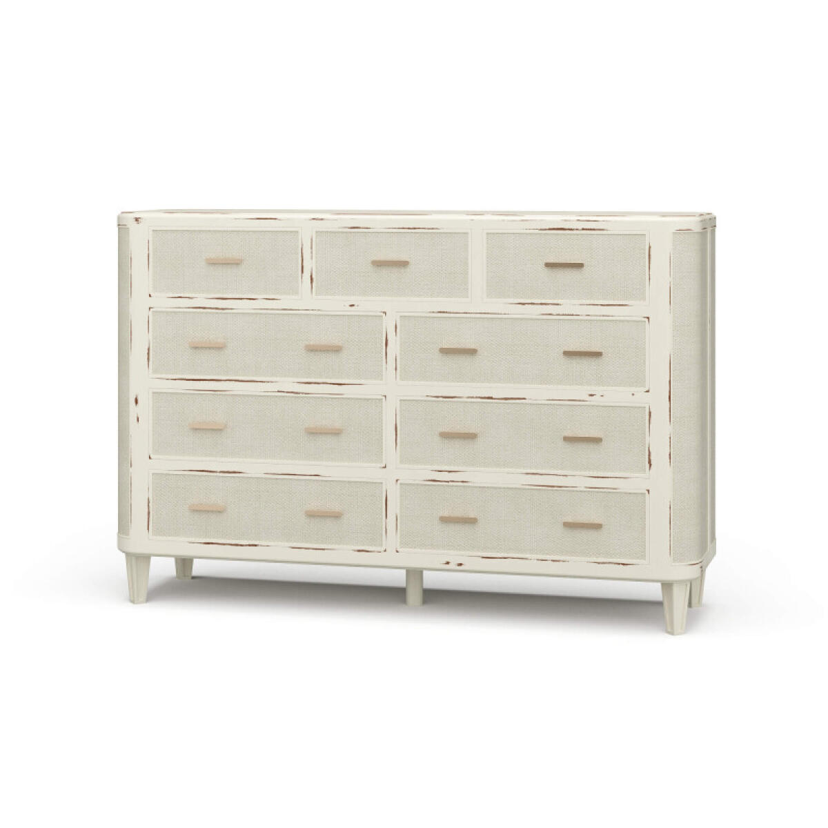 db1e98a4088bd79fc090fab050e1b16a Lexington 9 Drawer Dresser W/ Rattan - Image 1