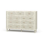 Lexington 9 Drawer Dresser W/ Rattan
