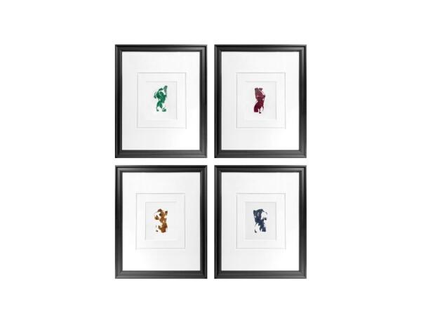 Traditional Torsos Wall Decor Black