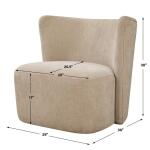 Outlook Swivel Chair, Sand - Image 9