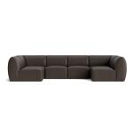 Clyde Leather Modular U-Shaped Sectional Sectionals Bassett Furniture 7