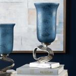 Large Cobalt Free Style Sculpture Vase Accessories Accessories 15