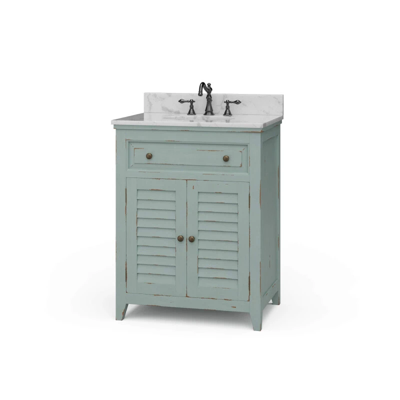 dba17f3153e248c30e36e72a4169a41e Shutter Vanity W/ Sink & Marble Top - Image 1