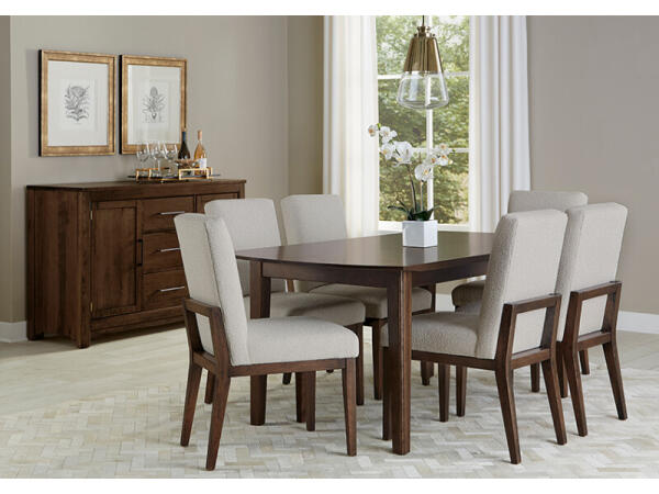 Crafted Cherry Dining by Ben & Erin Napier 94″ SURFBOARD TABLE Dining Tables Brown