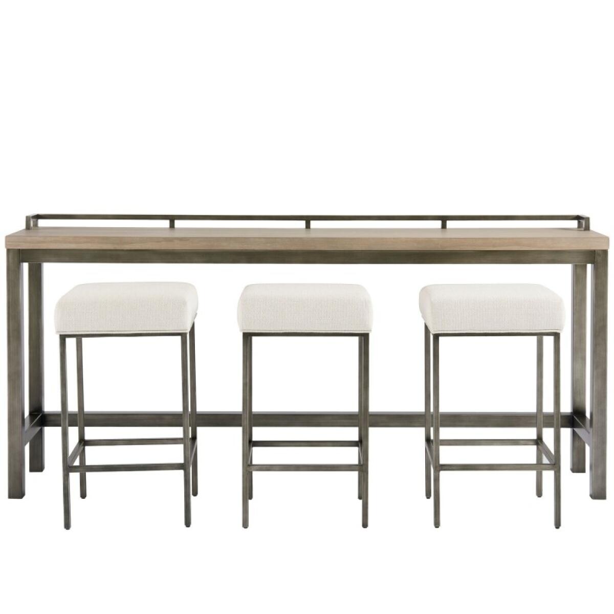 dbac2cf91a4d664f2c60f0f5e45c3134 Mitchell Console Table with 3 Stools - Image 1