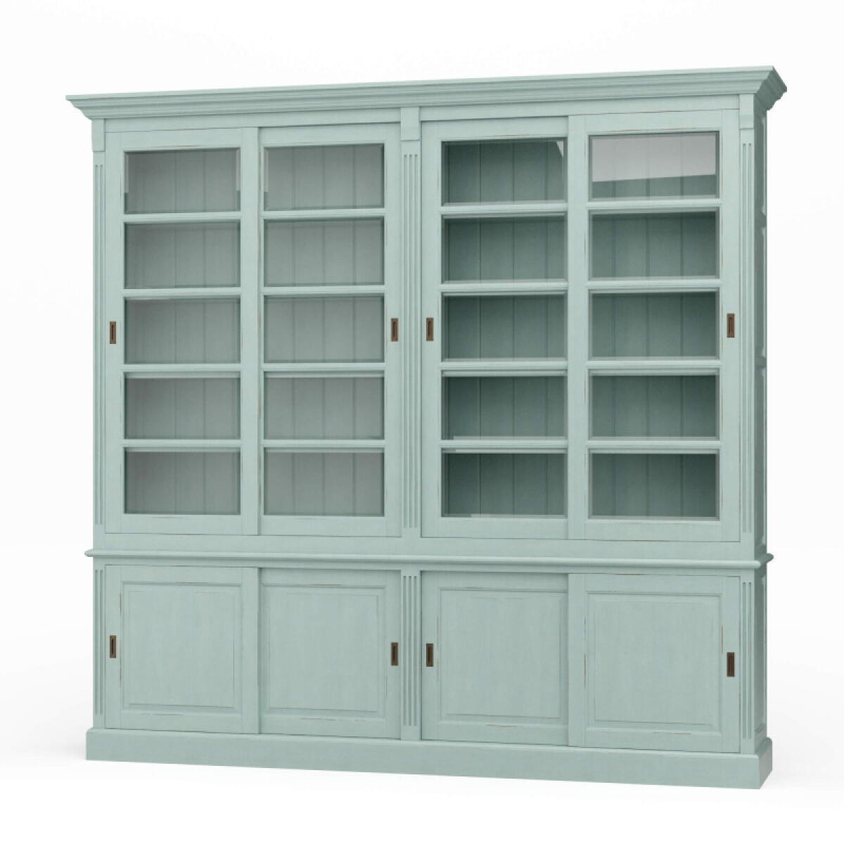 dbc2aa3fca423f32e83ac14a864edd69 Hudson 99'' Bookcase W/ Sliding Doors - Image 1