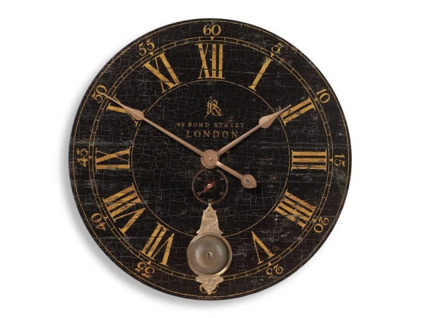 Bond Street 30″ Wall Clock Clocks Black