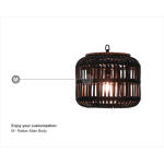 Oceana Rattan Pendant Small