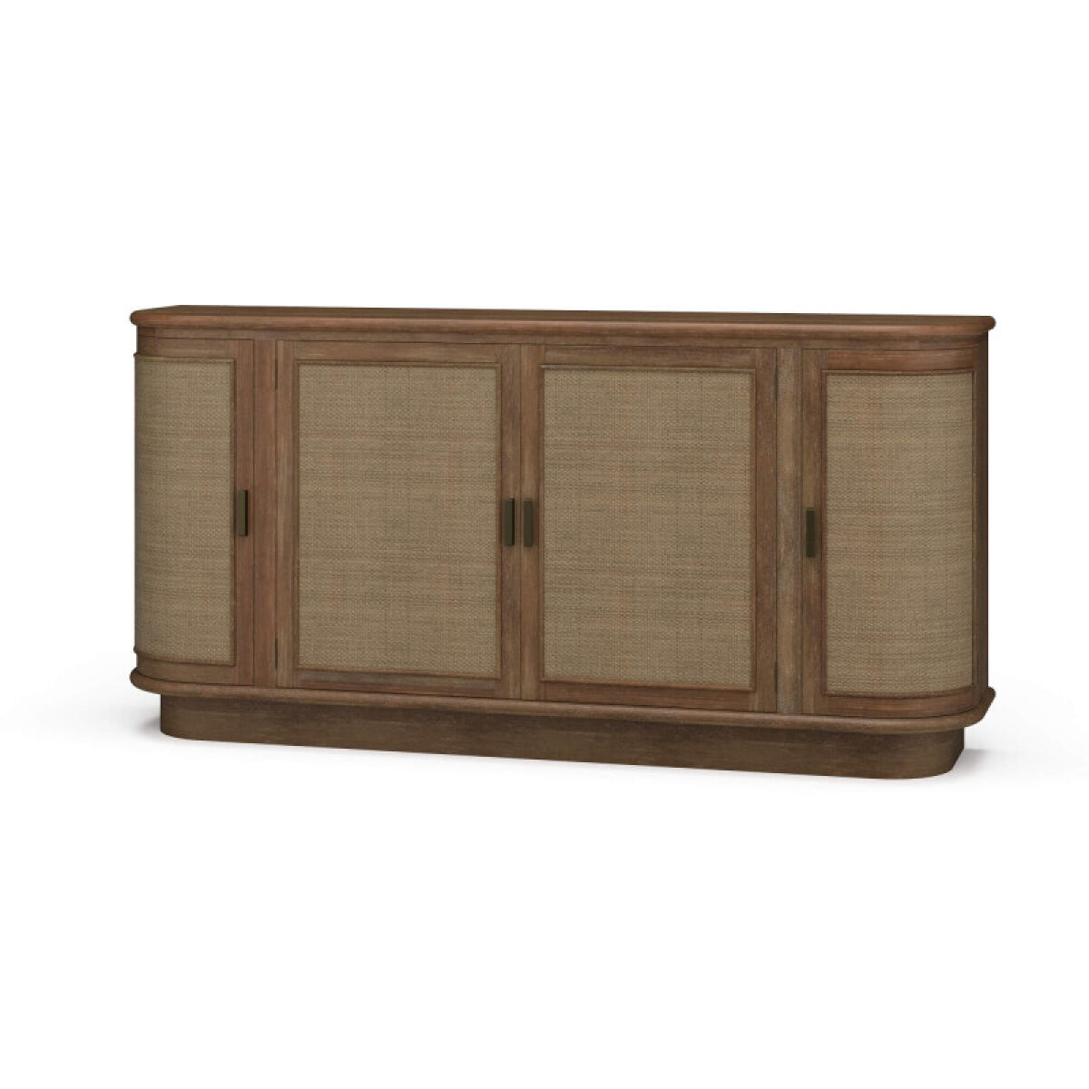 dc58c14006429a5dbfb7b2c79be34b35 Dakota Oval 4 Door Sideboard W/ Rattan Panels - Image 1