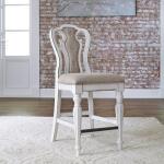 Magnolia Manor 5 Piece Gathering Table Set Dining Sets Antique White & Weathered Bark 19