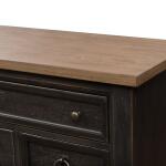 Americana Farmhouse 9 Drawer Dresser - Black - Image 7