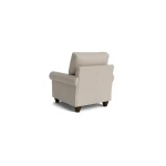True Custom™ True Custom® Leather Roll Arm Accent Chair - Image 4