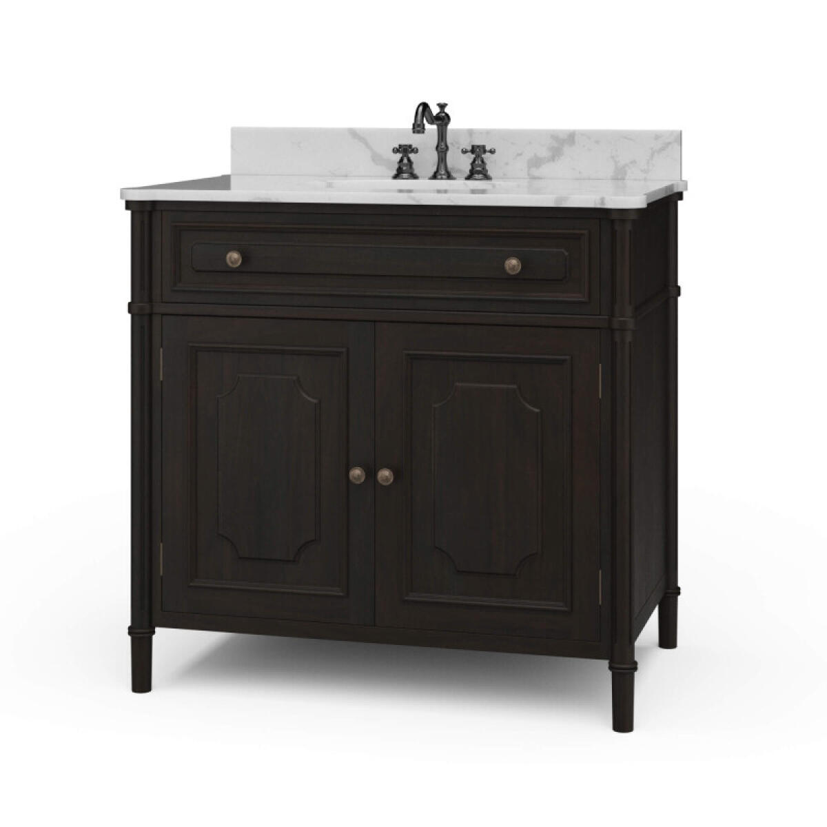 dc9ca64f652fb2791a5f9ed627428af3 Nantes Single Vanity W/ Sink & Marble Top - Image 1