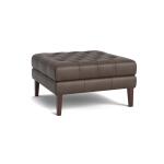 Danbury Leather Ottoman Ottomans & Poufs Bassett Furniture 5