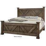 Cool Rustic King X Bed With X Footboard - 170-667-766-933-MS2