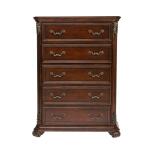 Messina Estates 5 Drawer Chest Chests Brown 12