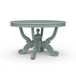 Mandolin Dining Table W/ Solid Hardwood Top - Image 2