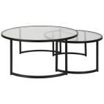 Rhea Nesting Coffee Tables, Black, S/2 - Image 7