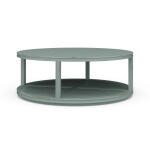 Cohan Round Coffee Table W/ Rattan
