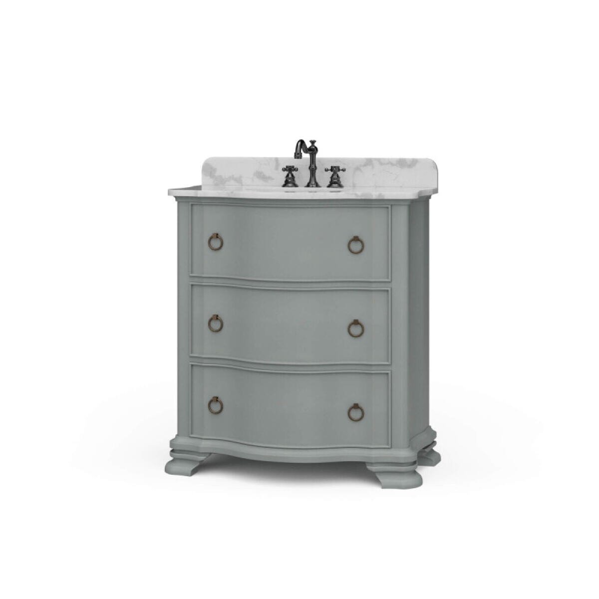 dd9b22f811cf5e242f4ca6b74fe96417 Davis Vanity W/ Sink & Marble Top - Image 1