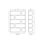 Vannes Crescent Bookcase - Image 9