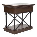 Tribeca Drawer Chair Side Table Chairside Tables Brown 17