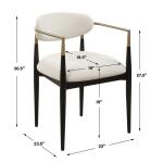 Moxie Dining Arm Chair - Image 6