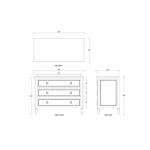 Cholet 3 Drawer Dresser - Image 3