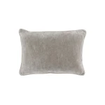 Heirloom Velvet Silver Lumbar Pillow Cover + Insert