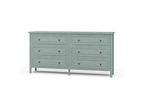 Nantes 6 Drawer Dresser Dressers Blue